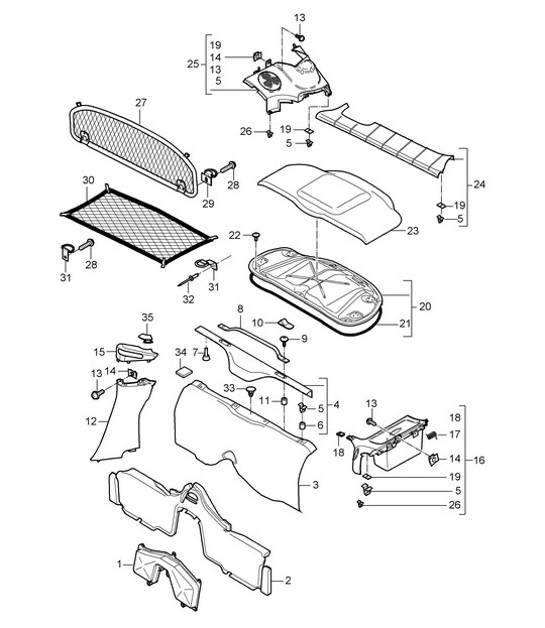 Diagram 807-005 Porsche Macan (95B) MK1 (2014-2018) Body
