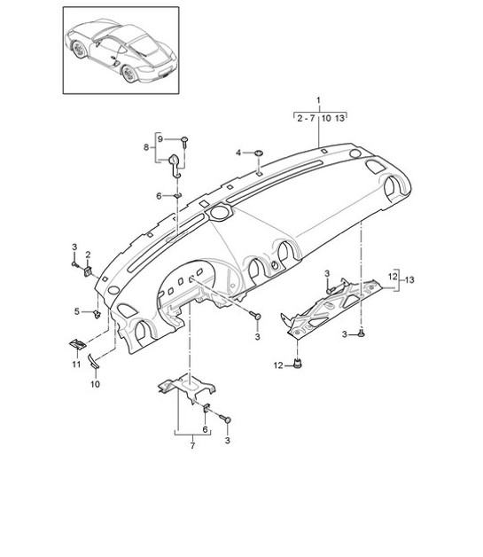 Diagram 809-000 Porsche 928 (1978-1995) 