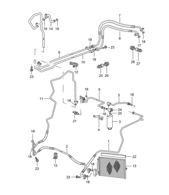 Diagram 813-025 Porsche 356 (1950-1965) Body