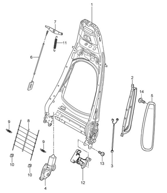 Diagram 817-006 Porsche 914 (1970-1976) Body