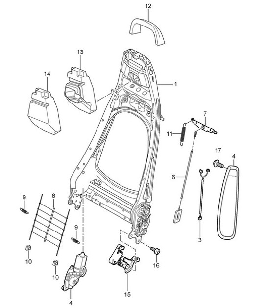 Diagram 817-021 Porsche Macan (95B) MK1 (2014-2018) Body