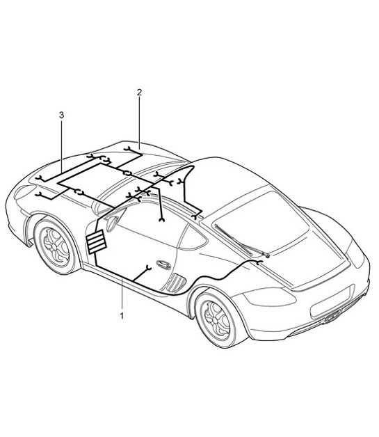 Diagram 902-010 Porsche Macan (95B) MK1 (2014-2018) Materiale elettrico