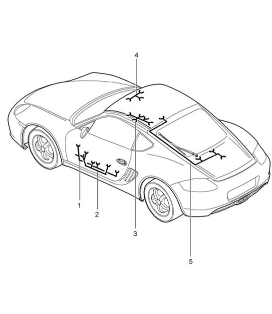 Diagram 902-015 Porsche 997 (911) MK1 2005-2008 Electrical equipment
