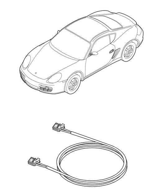 Fibre optic wave conductor 987C.1 Cayman 2006-08