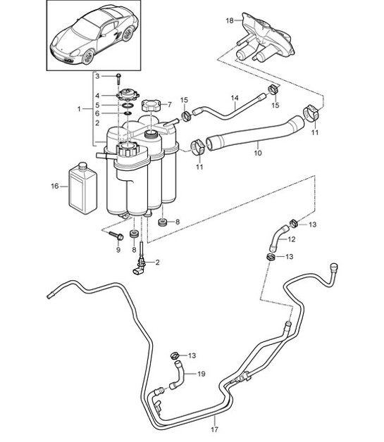 Diagram 105-020 Porsche Cayenne Turbo 4.5L 2003>> Motor