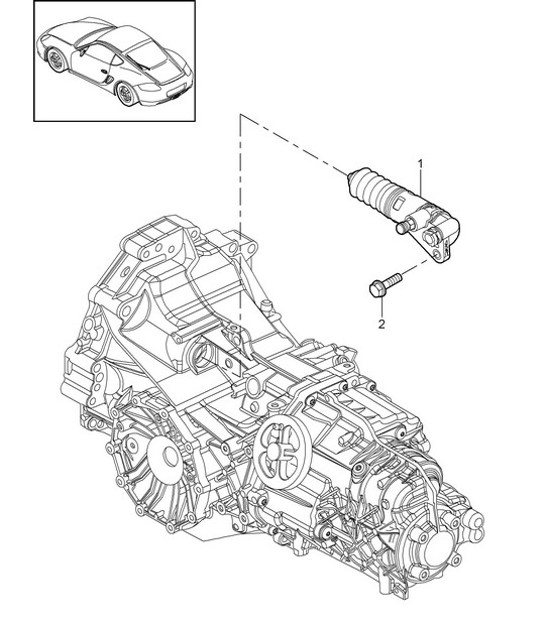 Diagram 301-005 Porsche Cayman S 3.4L 987C 2005-08 Transmission