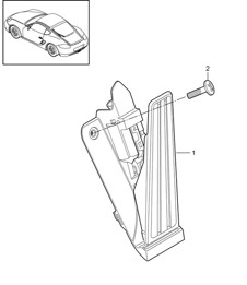 Pedals throttle control 987C.2 Cayman 2009-12