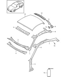 Roof / Scuttle 987C.2 Cayman 2009-12
