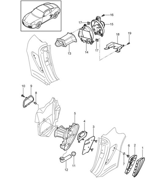 Diagram 801-080 Porsche Panamera 4 V6 3.0L 4WD Executive 