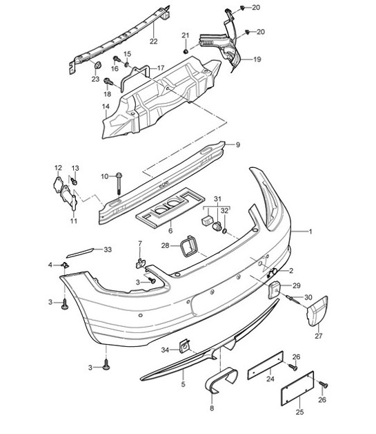 Diagram 802-005 Porsche 991 (911) MK2 2016-2019 Body
