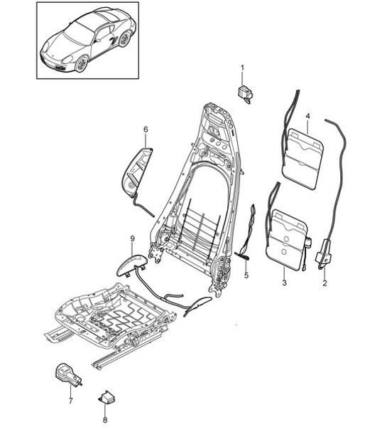Diagram 817-022 Porsche Macan (95B) MK1 (2014-2018) Body