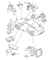 Control units 987C.2 Cayman 2009-12