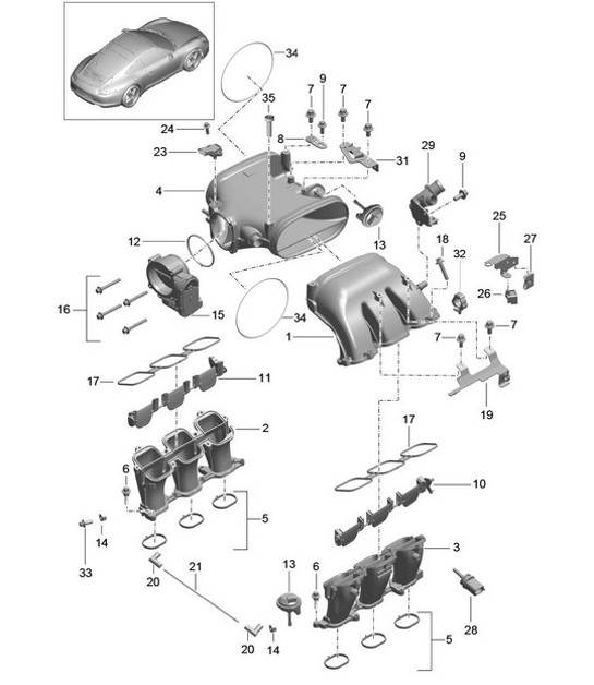 Diagram 107-012 Porsche Carrera GT 