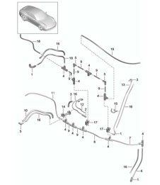 Vacuum system / Engine - A103 - 991.1 3.8L 2012-16