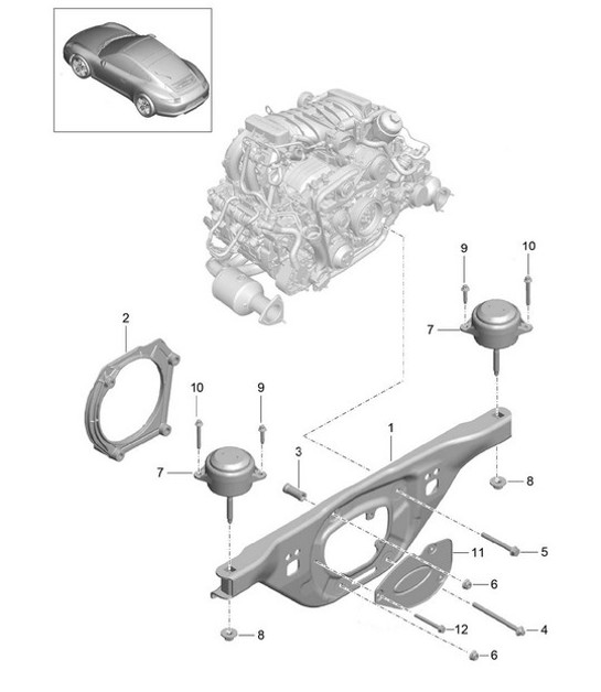 Diagram 109-000 Porsche 9J1.1 Taycan 2020-24 