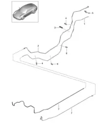 Fuel system - Rear - 991.1 2012-16