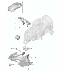 Transmission carrier / Fasteners / Engine - G9100, CG105 - 991.1 2012-16