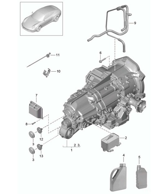 - PDK - Gearbox / Replacement transmission - CG105, CG135 - 991.1 2012-16
