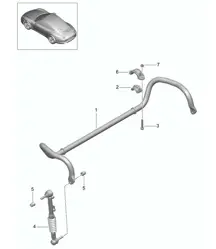 Anti-roll bar PDCC - PR:031,352 - 991.1 Carrera 2012-16
