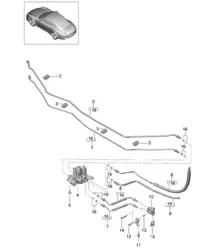 Pressure line / Underbody / PDCC - Centre, PR:031,352 - 991.1 Carrera 2012-16