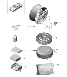 Wheels / tyres - WITHOUT Central wheel lock - 991.1 2012-16