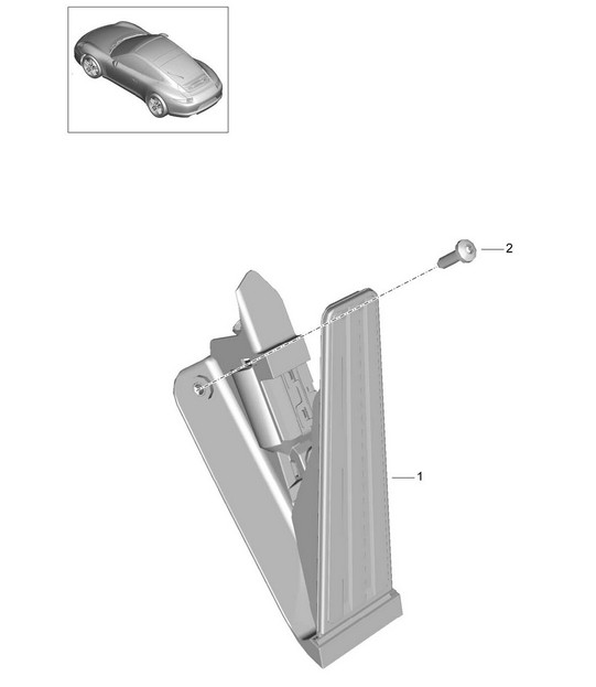 Accelerator pedal / throttle control 991.1 2012-16