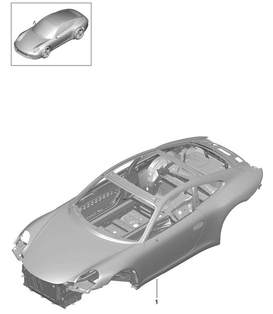 Car body 991.1 2012-16