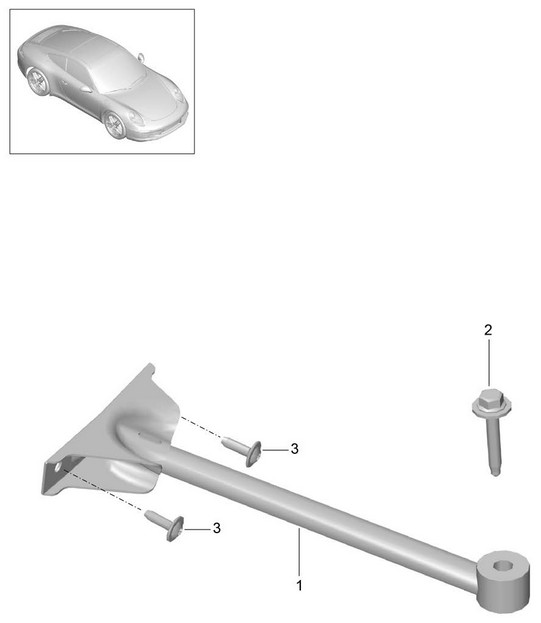 Dome strut 991.1 2012-2016