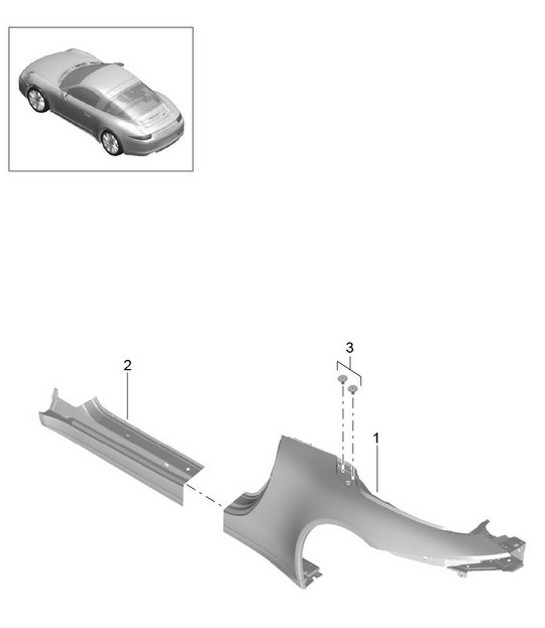 Diagram 801-068 Porsche 992.1 Turbo S Cabriolet 3.8L 2020-24 