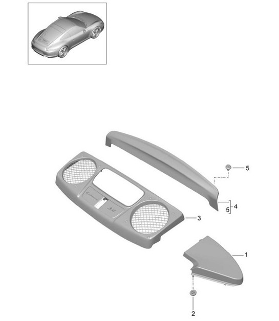 Diagram 801-080 Porsche 991 (911) MK2 2016-2019 Body