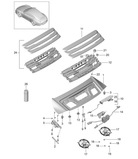 Cover - REAR - 991.1 2012-16