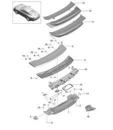 Rear spoiler 991.1 2012-16