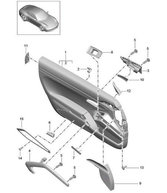Diagram 808-000 Porsche 928 (1978-1995) 