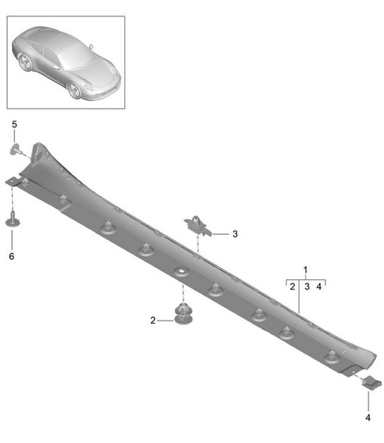 Diagram 810-005 Porsche 356 (1950-1965) Body