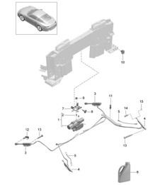 Techo convertible / Mecanismo de conducción - TARGA - 991.1 2012-16