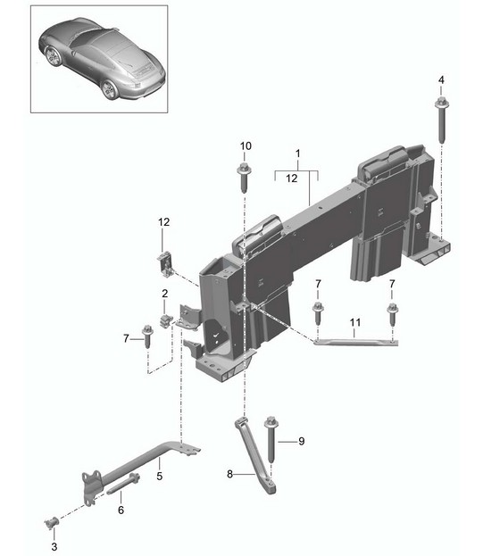 Roll bar - CABRIO - 991.1 2012-16