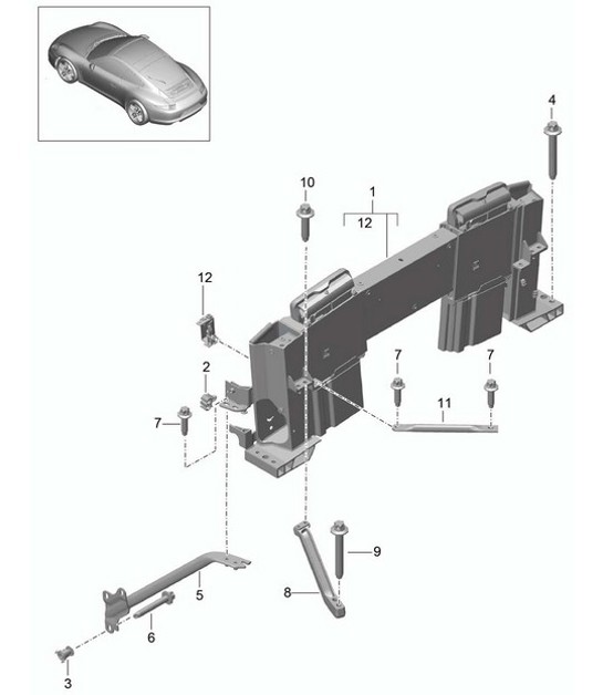 Diagram 811-070 Porsche Panamera 970 MK1 (2009-2013) Body