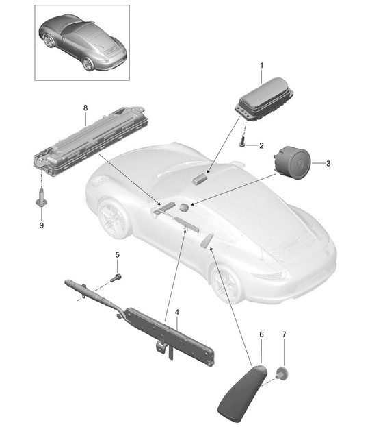 Airbag 991.1 2012-16