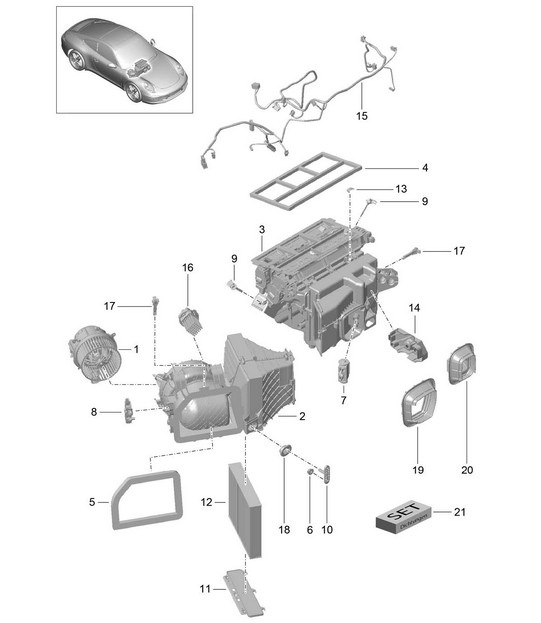 Air conditioner and Individual parts 991.1 2012-16