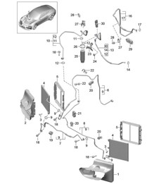 Refrigerant circuit - FRONT - 991.1 2012-16