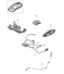 Wire set / Switch / Control units / Electric motor 991.1  2012>>