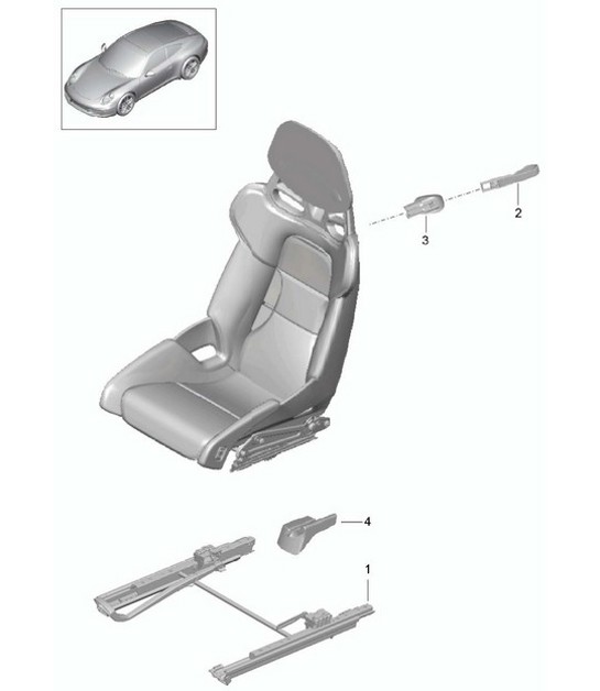 Diagram 817-030 Porsche 997 (911) MK1 2005-2008 Body