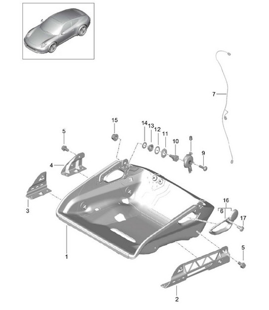 Diagram 817-034 Porsche Macan (95B) MK1 (2014-2018) Body
