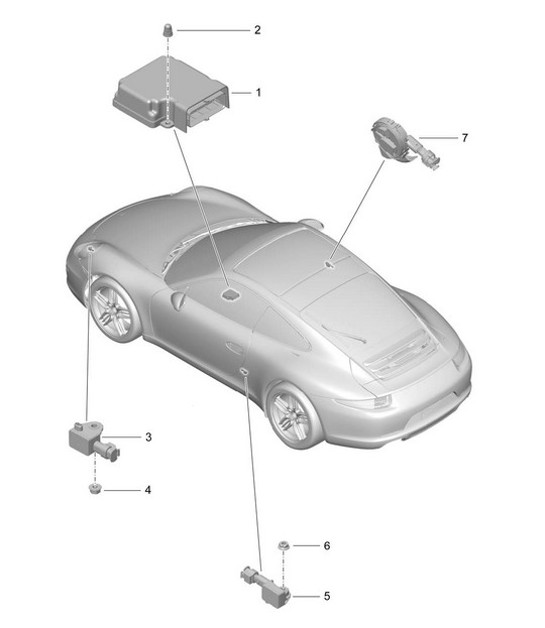 Diagram 901-005 Porsche Panamera 971 MK1 (2017-2020) 