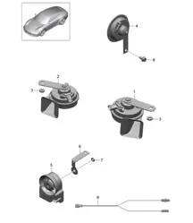 Fanfare / Signal horn alarm system 9191.1 2012-16