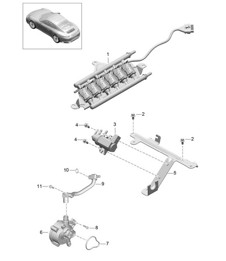 Vacuum system / Engine / Vacuum pump 991.2 Carrera 2017-19