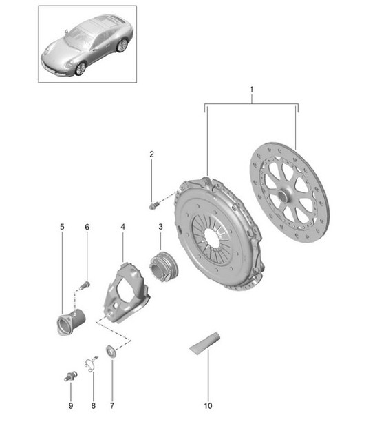 Diagram 301-000 Porsche Cayman 987C / 981C (2005-2016) Transmission