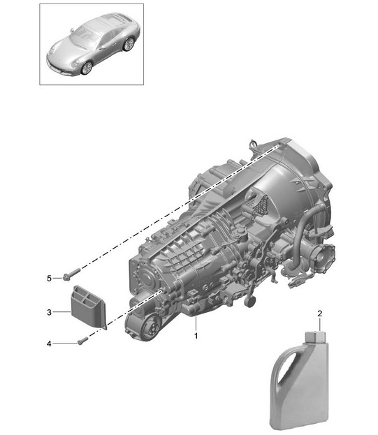 Clutch release / Clutch slave cylinder - G9105,G9106, G9135+ PR:487 - 991.2 Carrera 2017-19