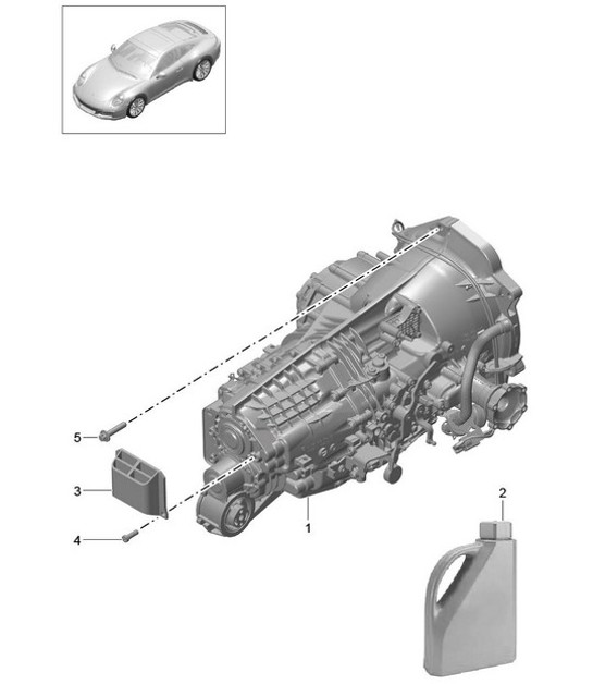 Diagram 301-005 Porsche Macan (95B) MK1 (2014-2018) Transmission