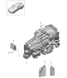 - PDK - Gearbox / Replacement transmission / (Exchange part) - CG110,CG115, CG140 - 991.2 Carrera 2017-19
